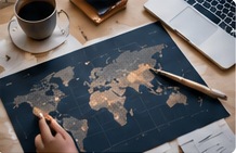 World map and commercial research